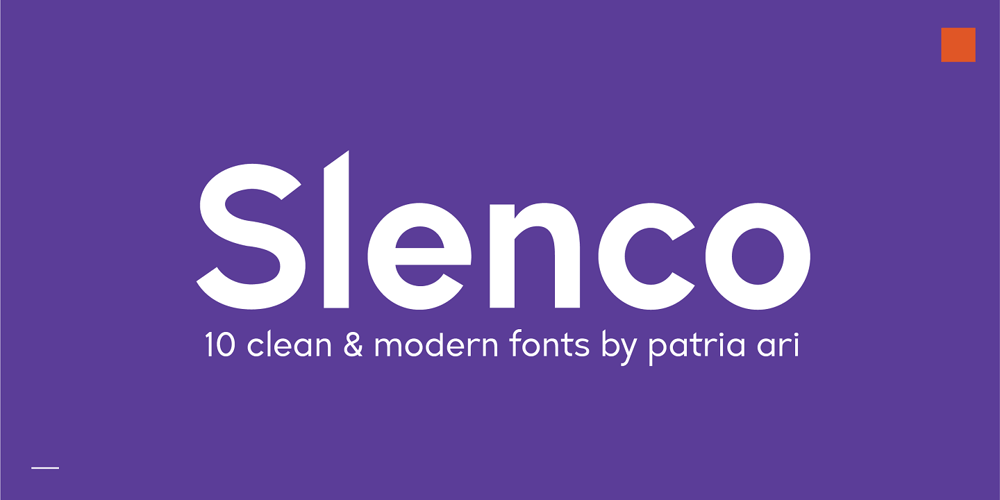 Slenco font