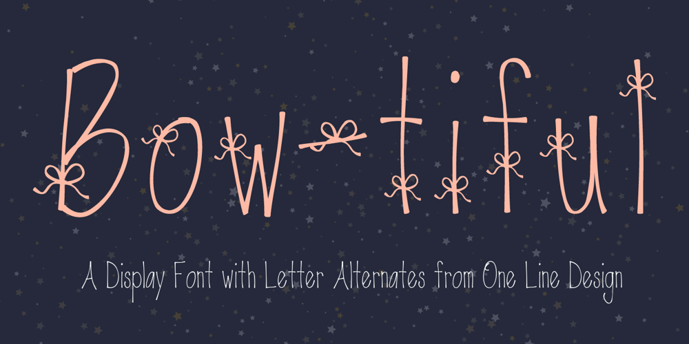 Be Bowtiful font
