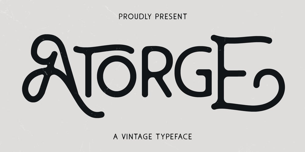 Atorge font