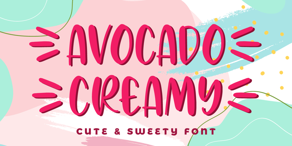 Avocado Creamy font