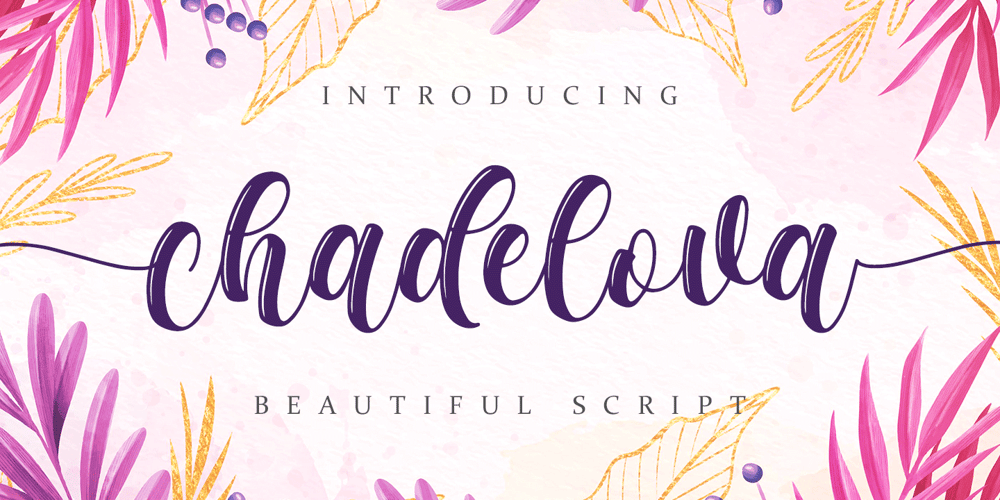 Chadelova font