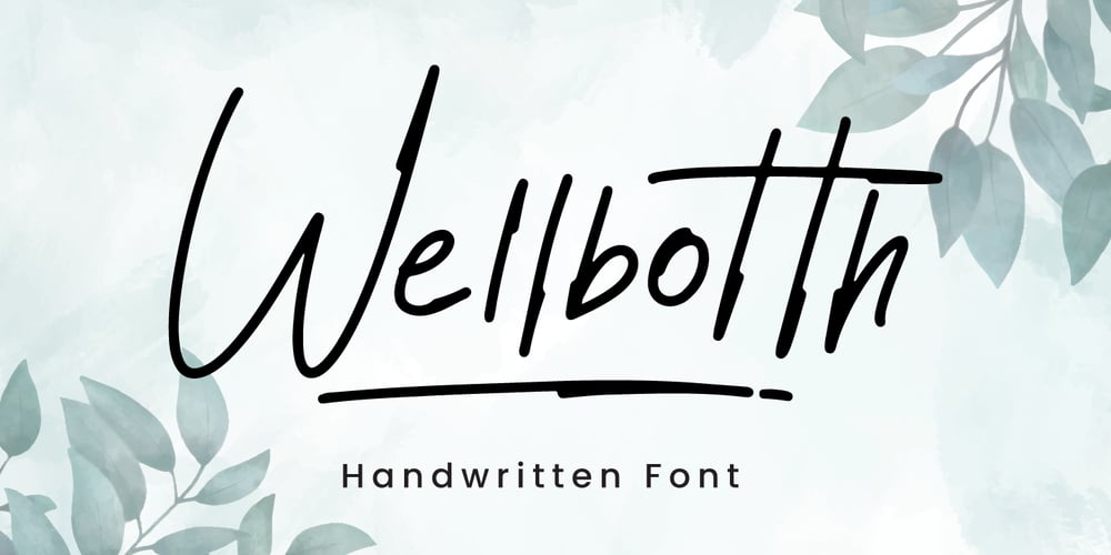 Wellbotth font