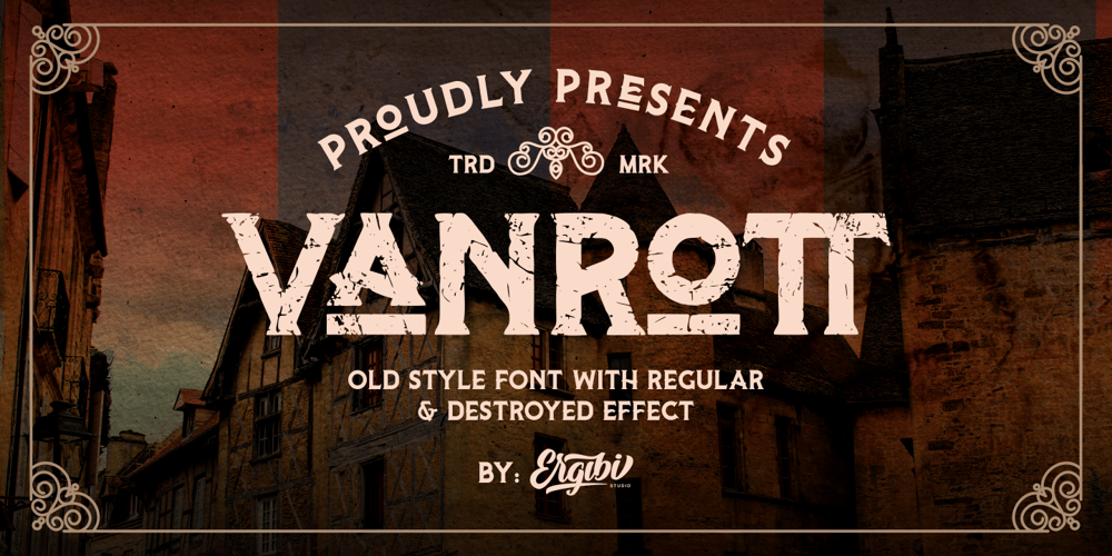 Vanrott font