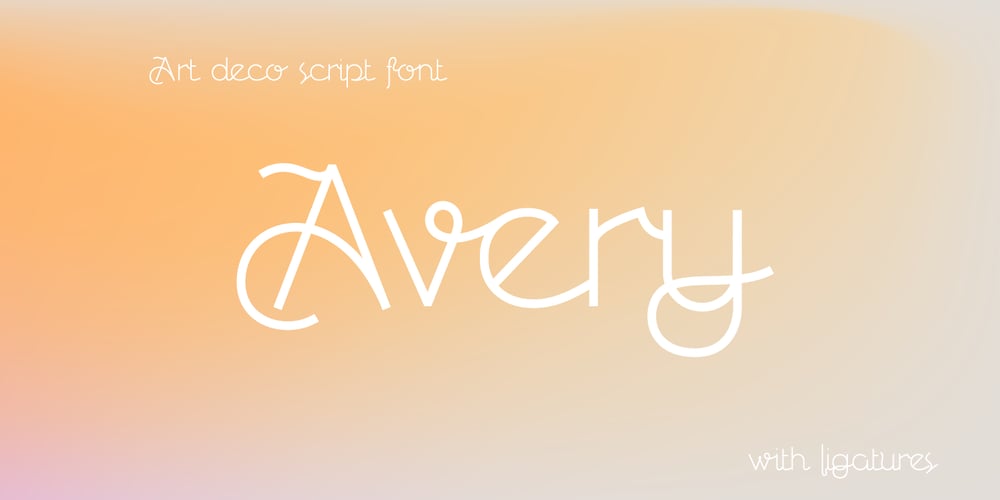 Avery font