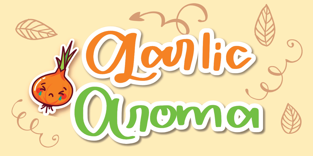 Aroma Garlic font