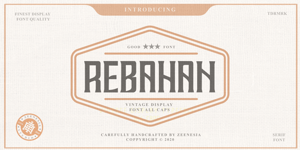 Rebahan font