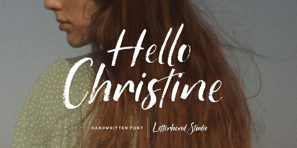 Hello Christine font