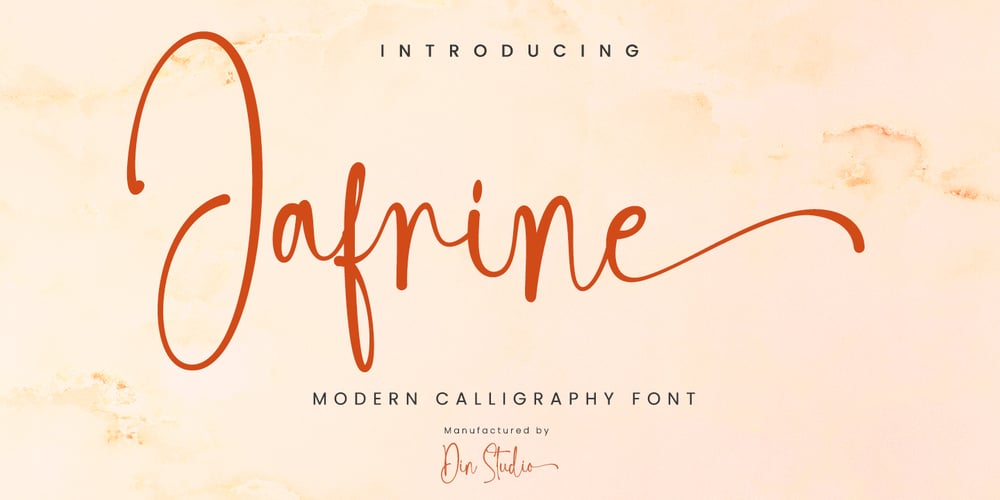 Jafrine font