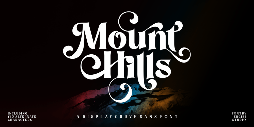 Mount Hills font