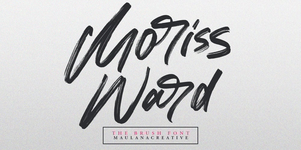 Moriss Ward font