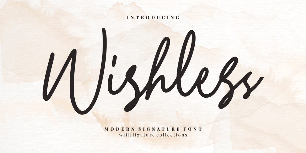 Wishless font
