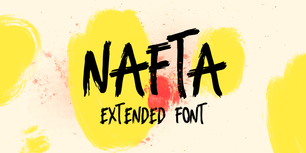 Nafta Brush Font font