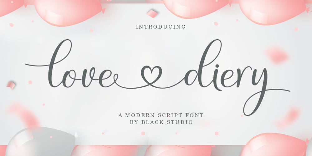 Love Diery font