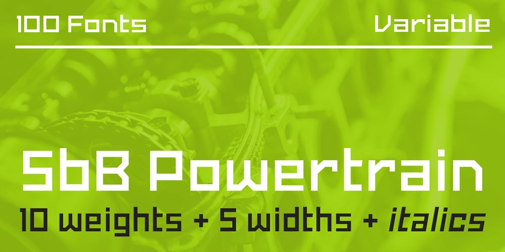SbB Powertrain font