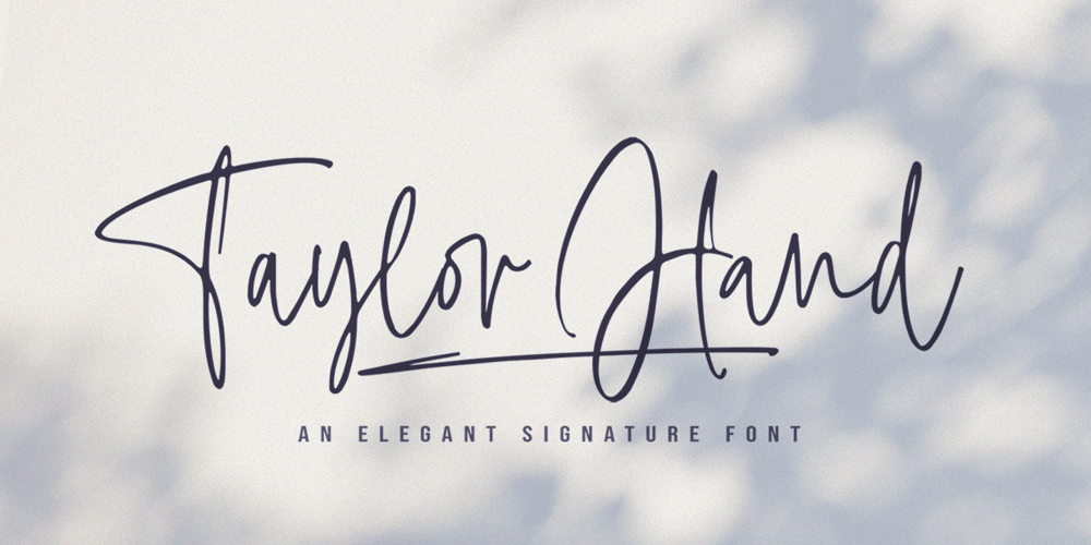 Taylor Hand font