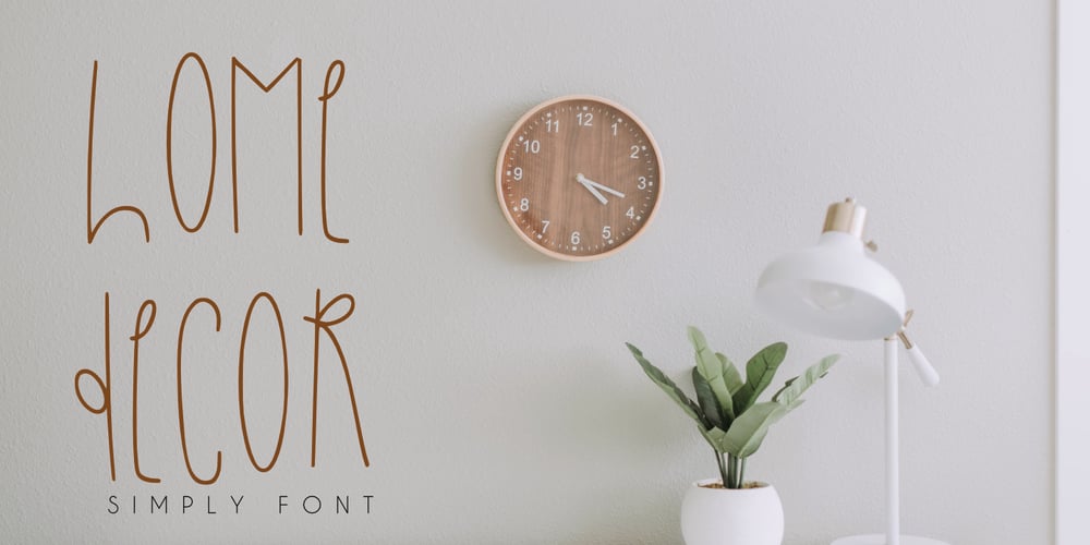 Home Decor font