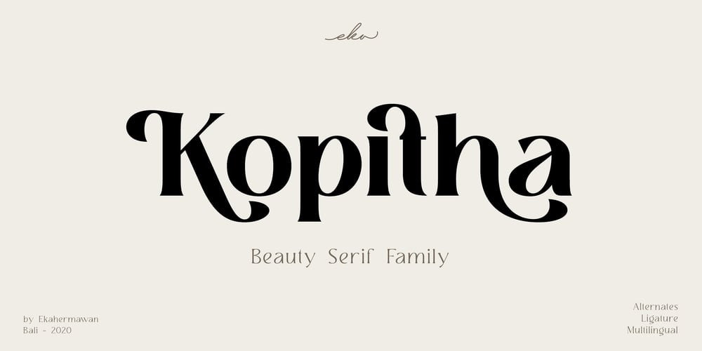 Kopitha font