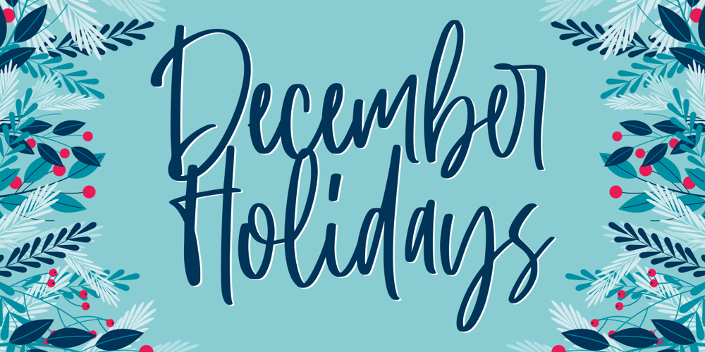 December Holidays font