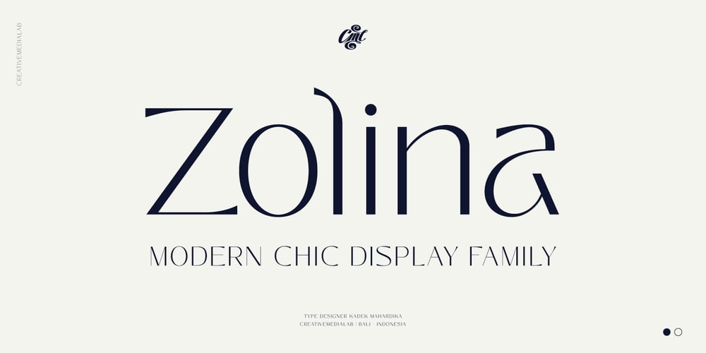 Zolina font