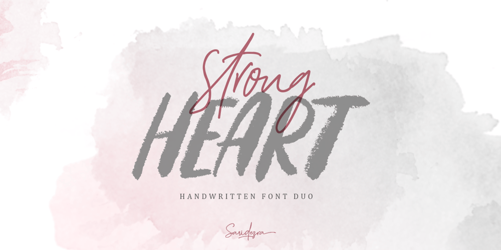 Strong Heart font