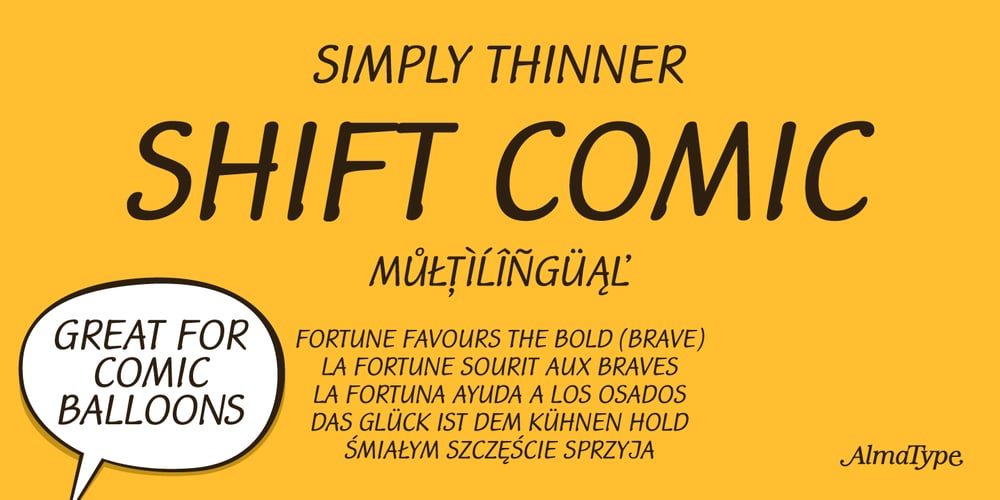 Shift Comic font