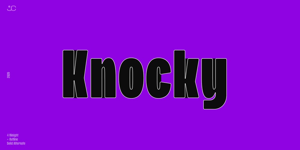 Knocky font
