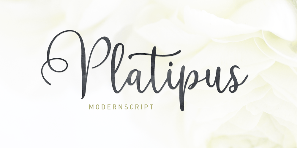 Platipus Script font