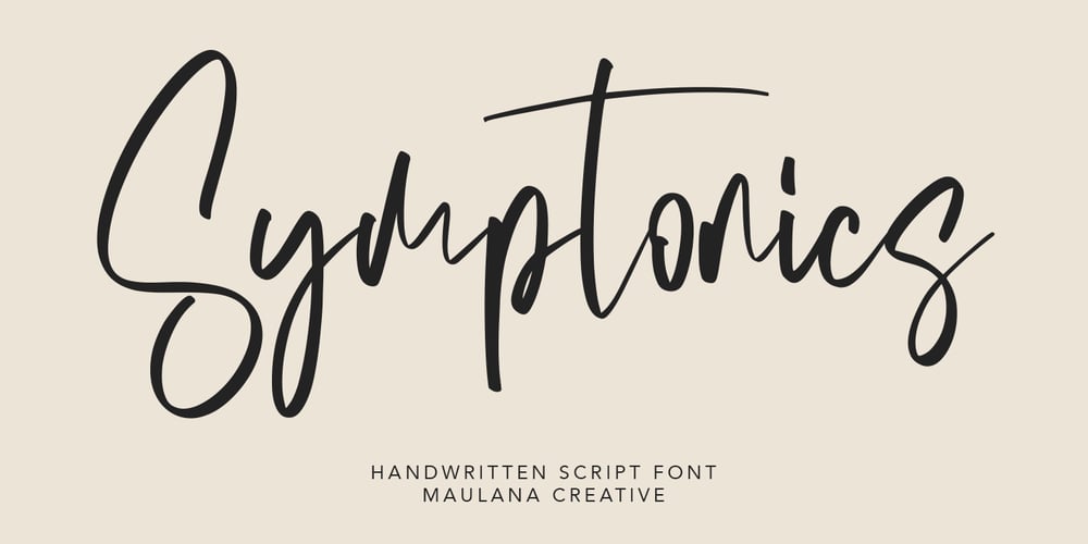 Symptonics font