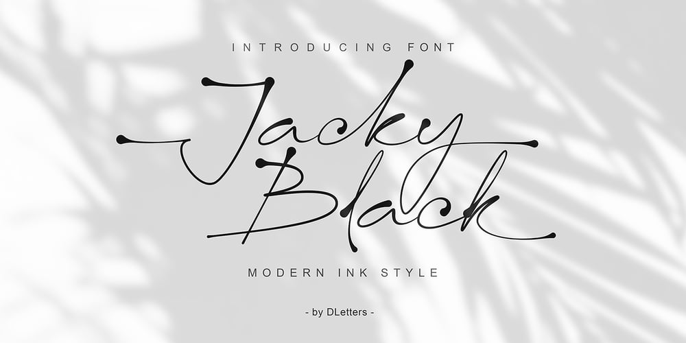 Jacky Black font