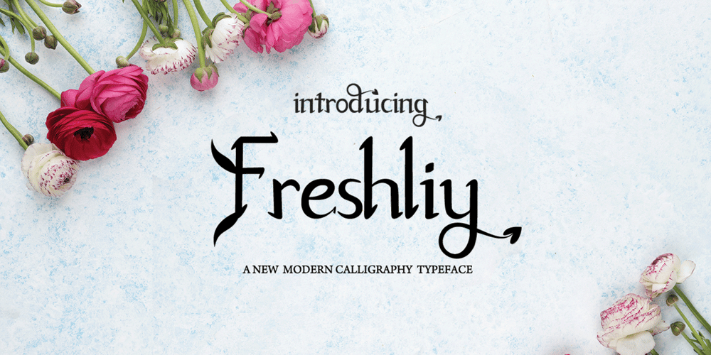 Freshliy font