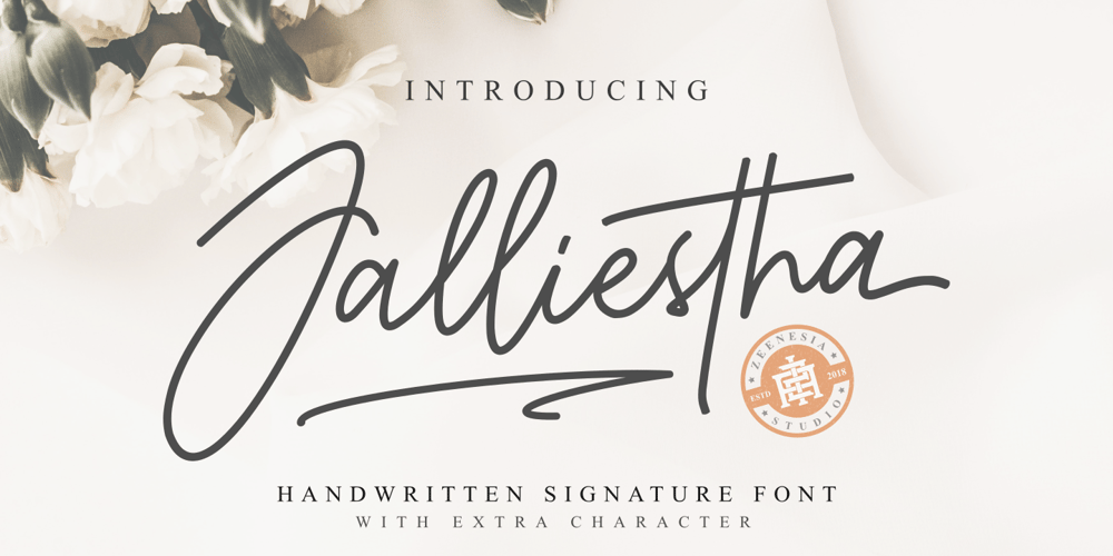 Jalliestha font
