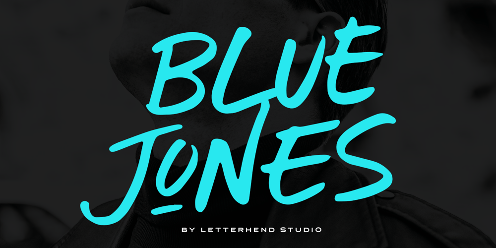 Blue Jones font