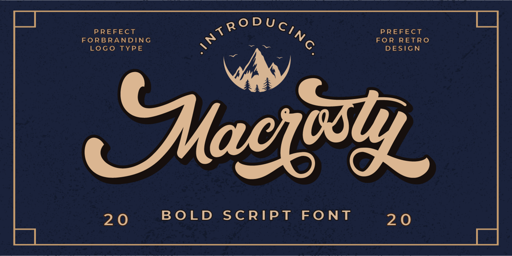 Macrosty font