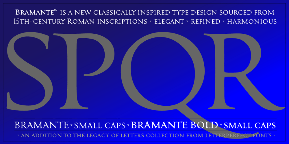Bramante LP font