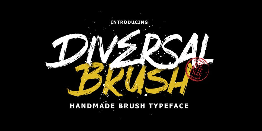 Diversal Brush font