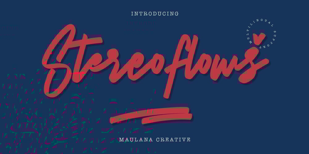 Stereoflows font