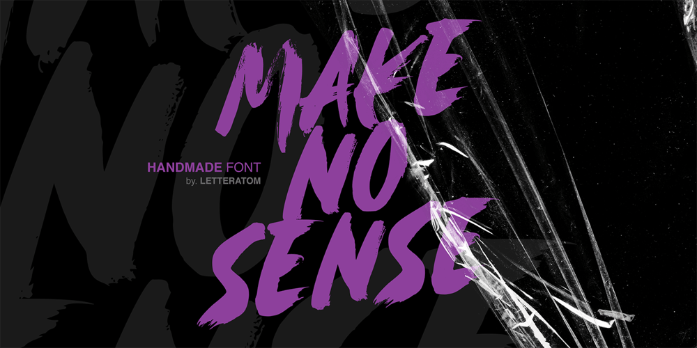 Make No Sense font