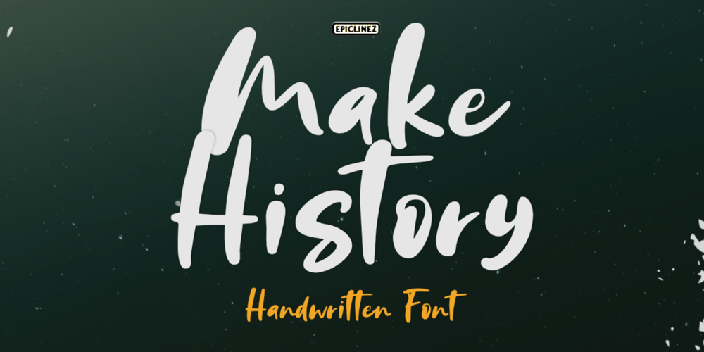Make History font