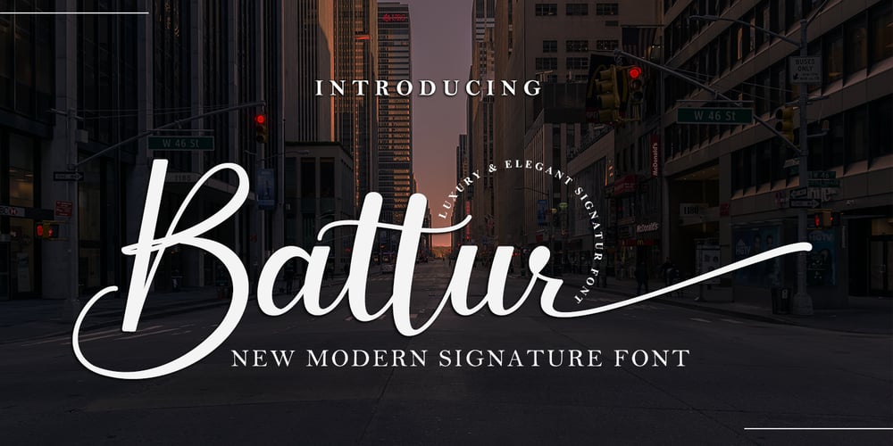 Battur font
