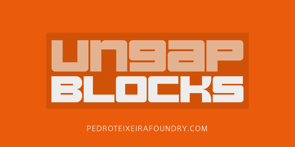 Ungap Blocks font