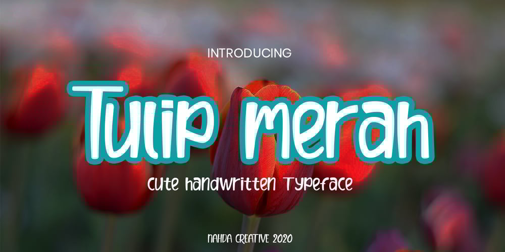 Tulip merah font