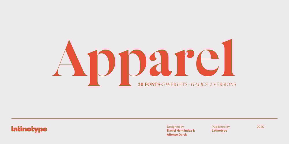 Apparel font