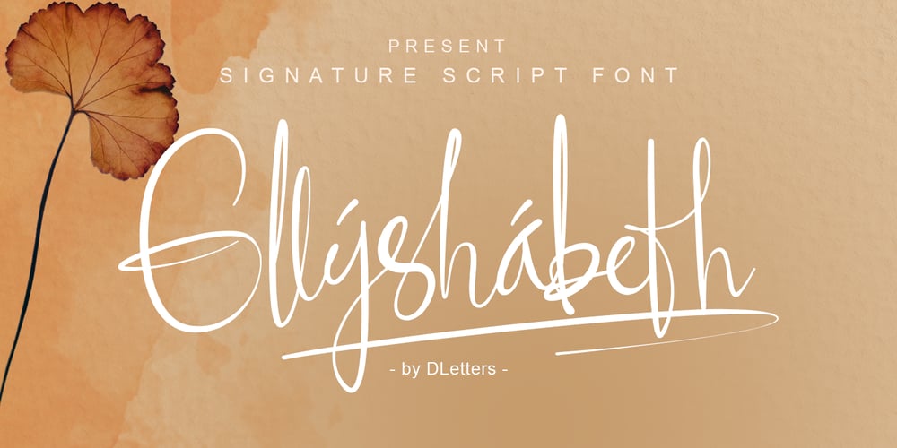 Ellyshabeth font