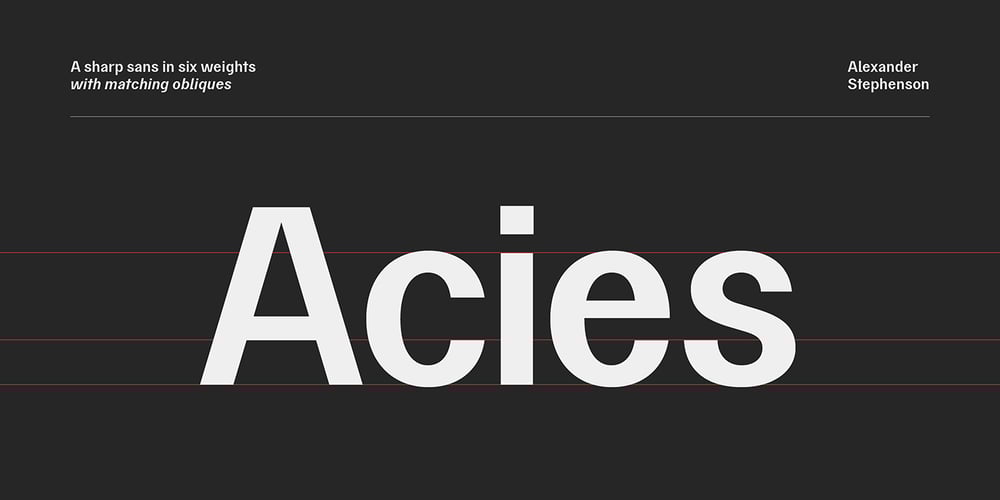 Acies font