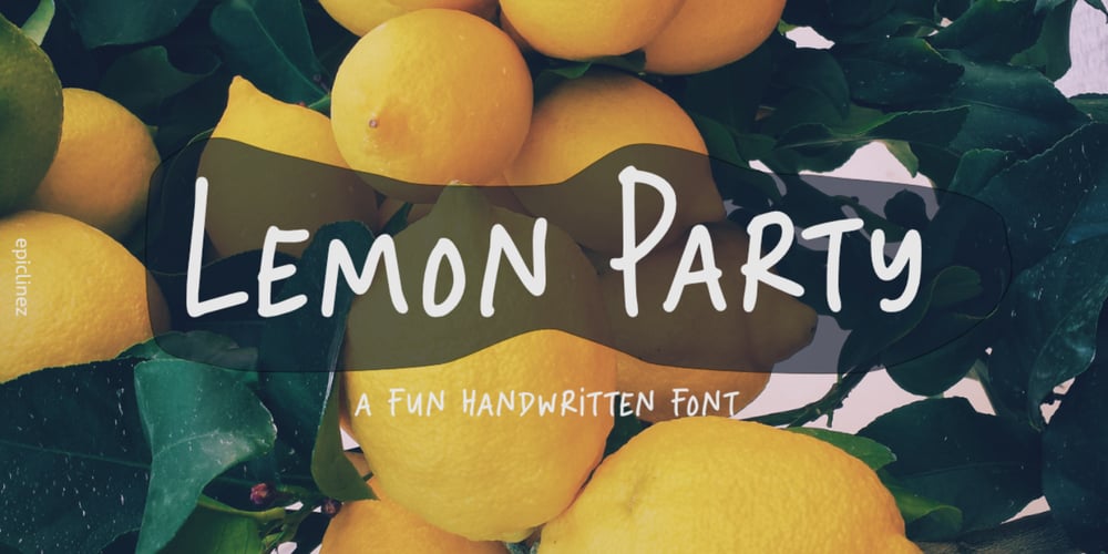 Lemon Party font
