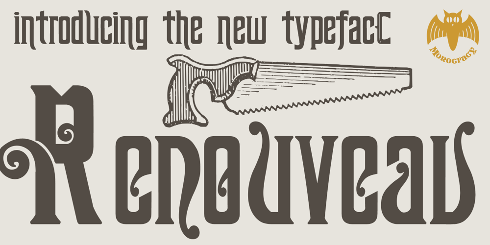 Renouveau font