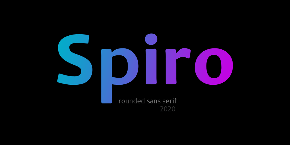 Spiro 2020 font