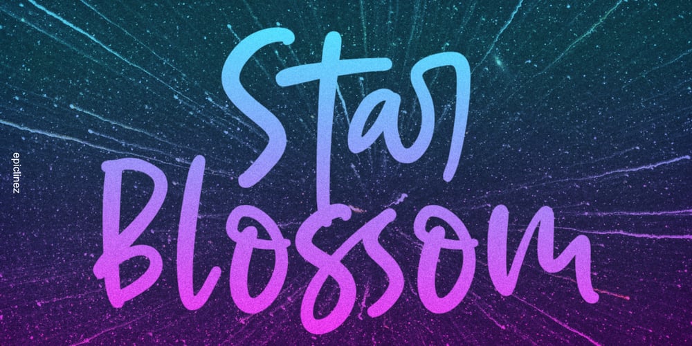 Star Blossom font