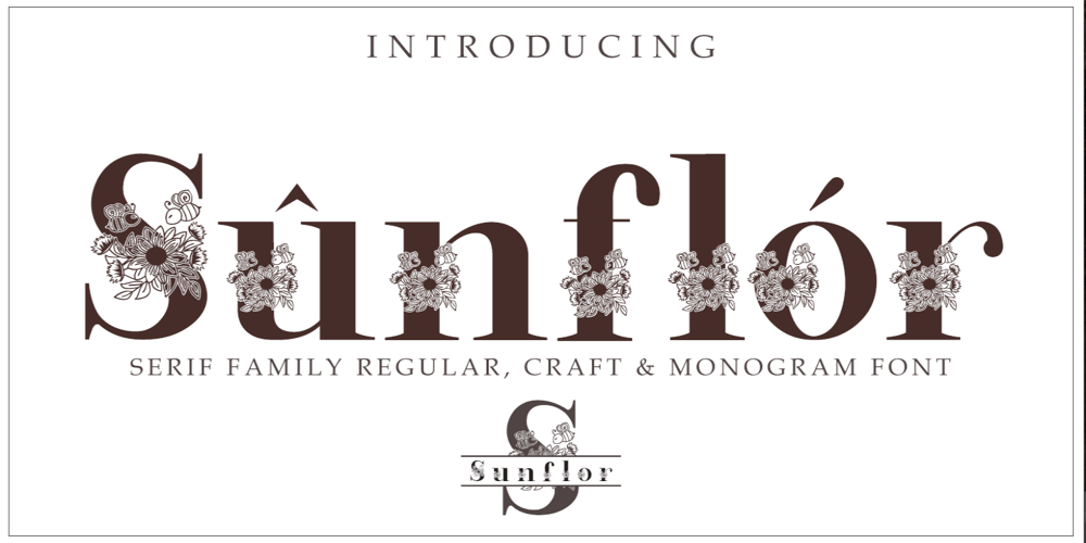 Sunflor font