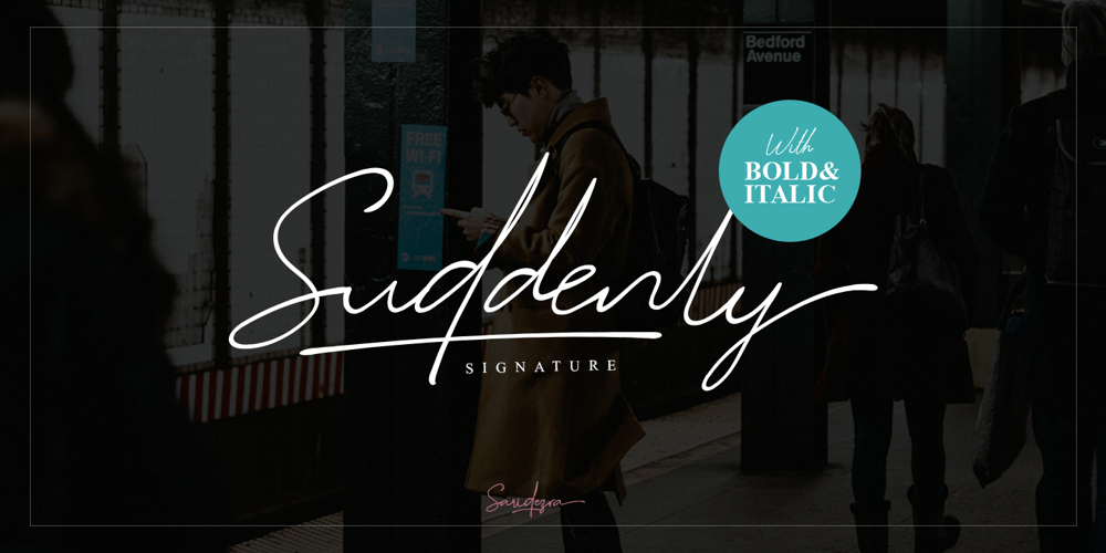 Suddenly font